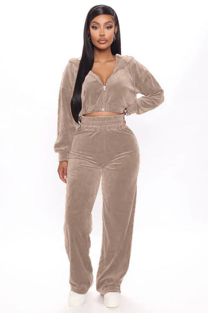 Viral Womens Velour Tracksuit