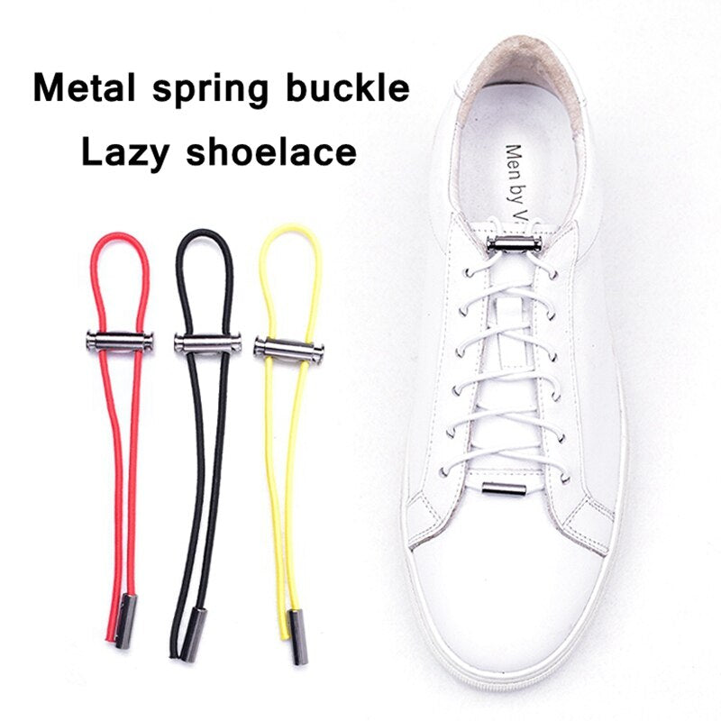 Effortless Style: Elastic No-Tie Shoelaces for Kids and Adults - Quick, Lazy, and Trendy Sneaker Upgrade