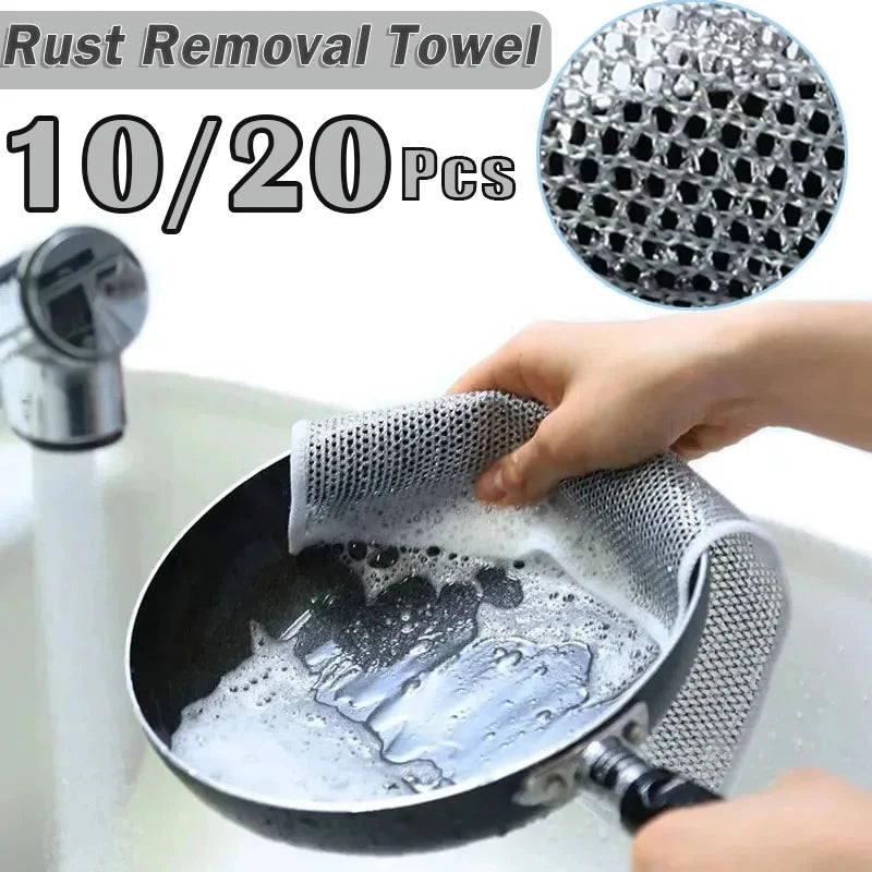 Rust Removal Cleaning Cloth Kitchen Magic Dishwashing