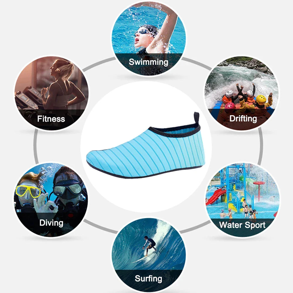 Water Shoes Men Women Skin Socks Aqua Surf Beach Yoga Swim Barefoot Quick-Dry