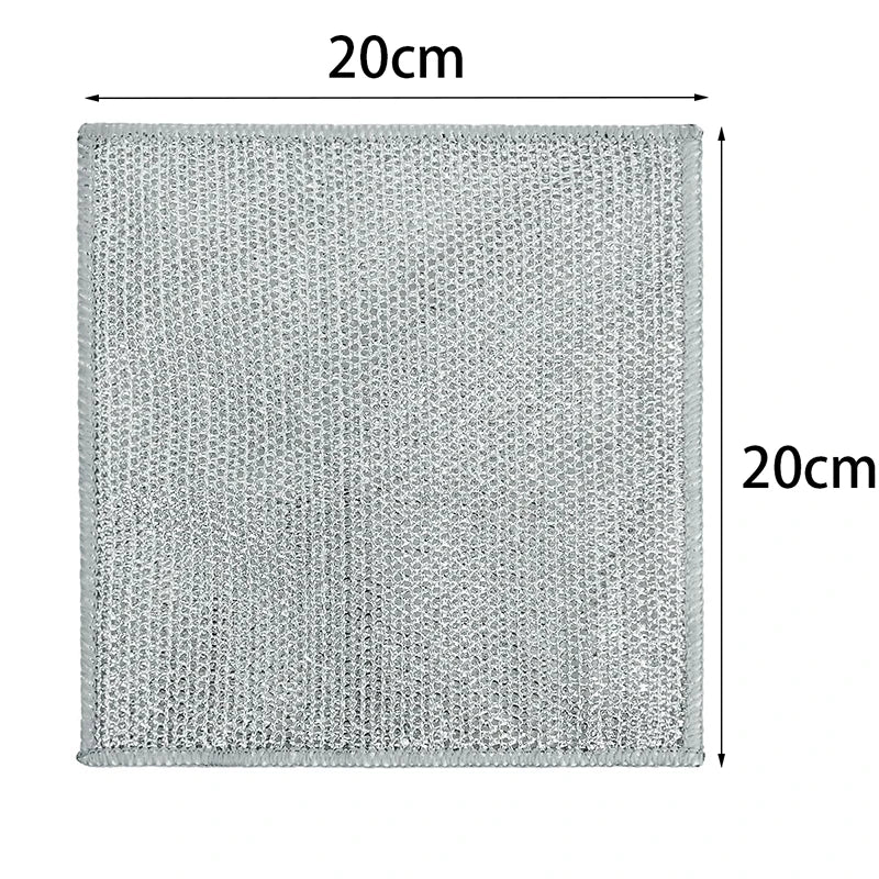 Rust Removal Cleaning Cloth Kitchen Magic Dishwashing Towel Metal Steel Wire Cleaning Rag Microwave Stove Clean Tools Dish Cloth